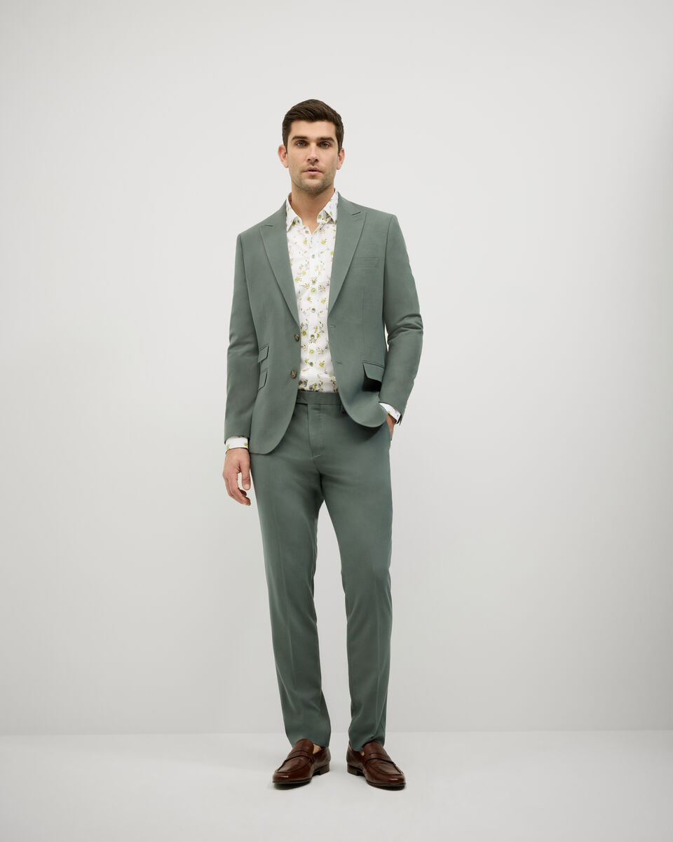 Single Breasted Tailored Jacket, Sage, hi-res